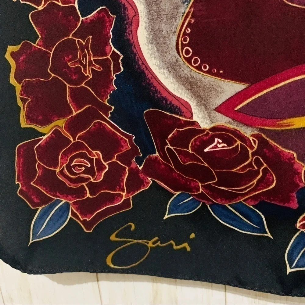 Sari floral butterflies